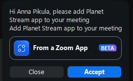 Zoom App Accept In-Meeting Prompt